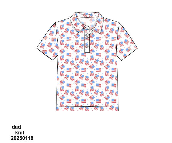 Red, White & Blue Dad Polo ETA early June