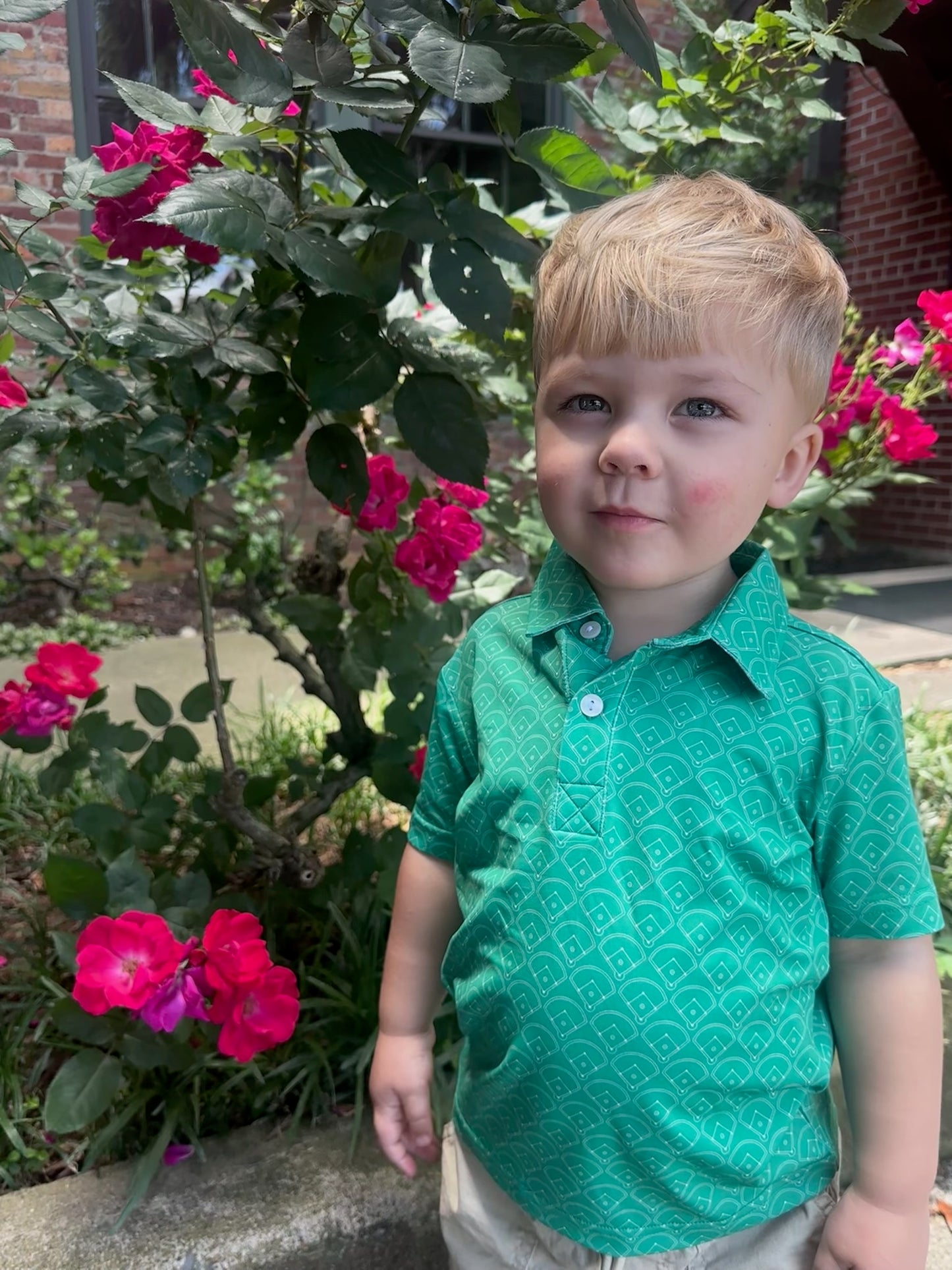 Baseball Diamond Kids Polo