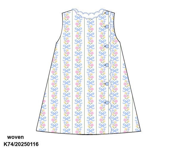 Bows & Blues Dress ETA late April