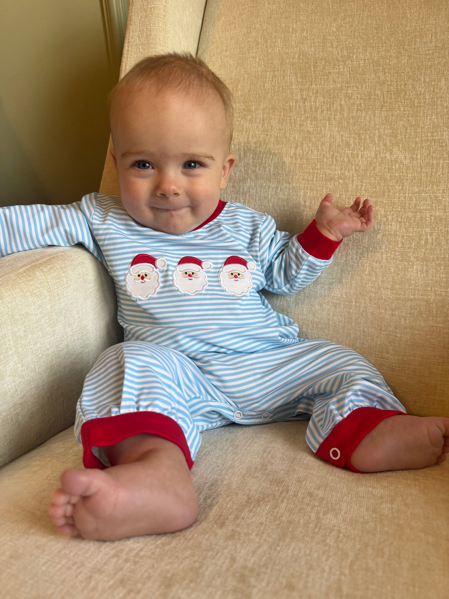 Striped Santa Romper ETA mid November