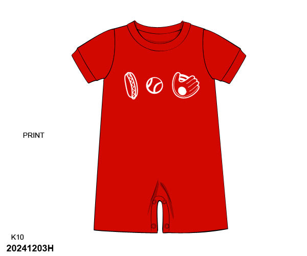 Day at the Ball Field Romper