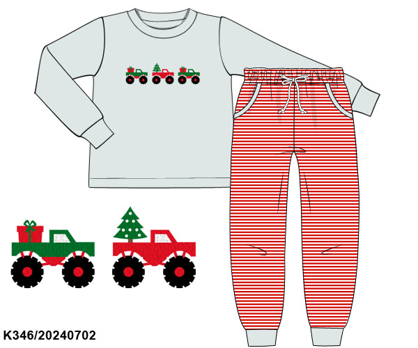 Christmas Monster Truck Jogger Set ETA mid November