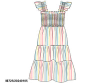 Pastel Stripes Mom Dress