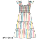 Pastel Stripes Mom Dress