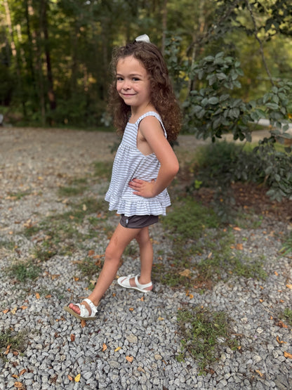 Camo & Stripes Girls Short Set