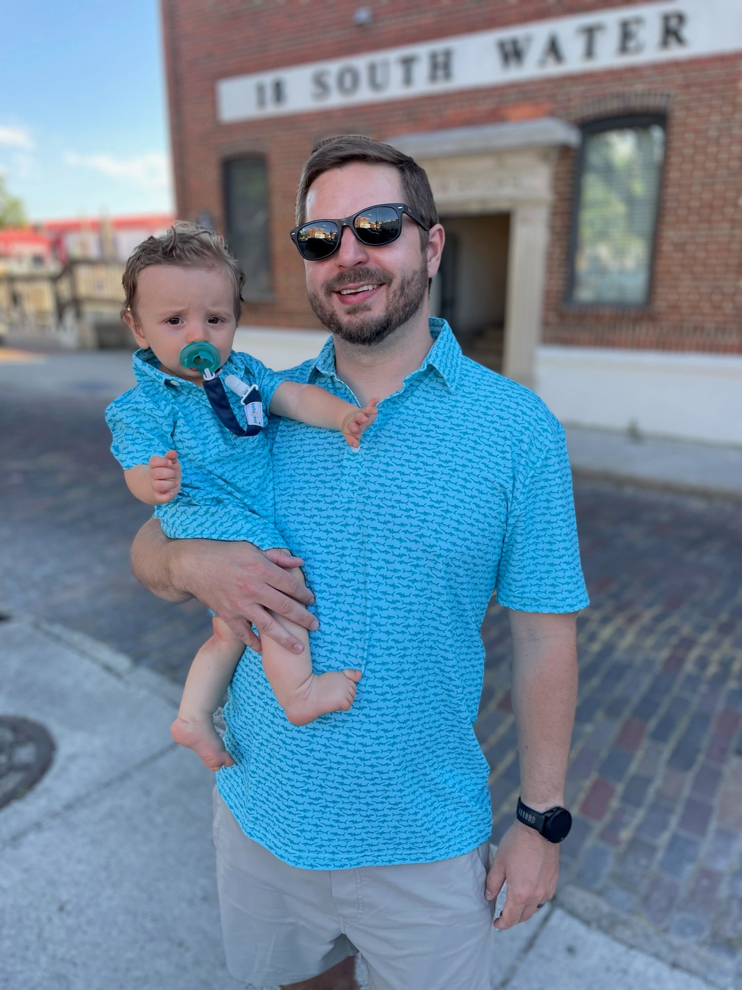 Summer Blues Shark Romper