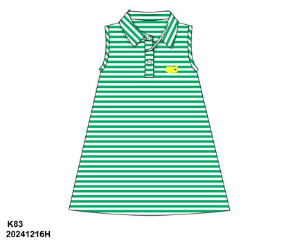 Green Striped Dress