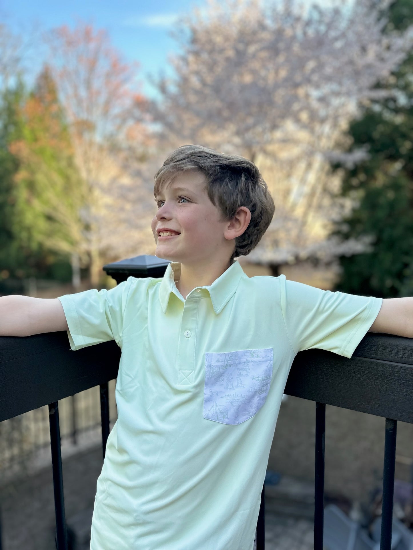 Toile Easter Collared Shirt