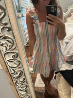 Pastel Stripes Mom Dress