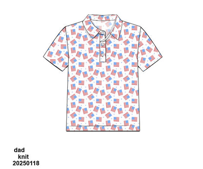 Red, White & Blue Dad Polo ETA early June