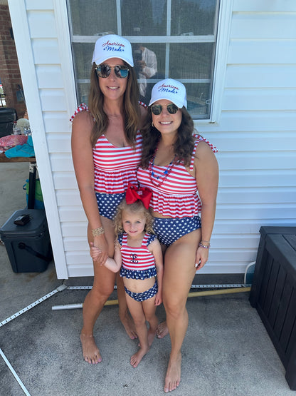 American Flag Swim Mom 2 Piece ETA early June