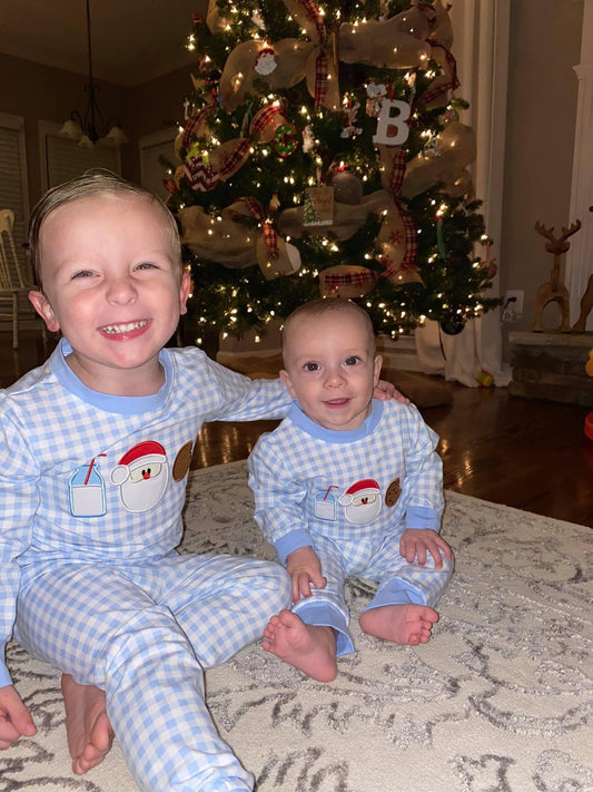 Milk & Cookies Blue PJs