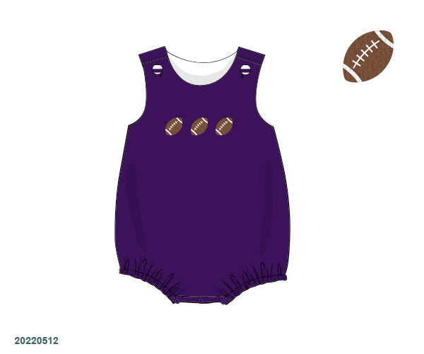 Purple Football Unisex Bubble