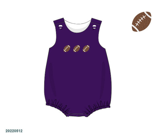 Purple Football Unisex Bubble