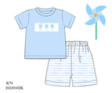 Smocked Pinwheels Boys Short Set