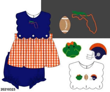Gators Tab Bloomer Set
