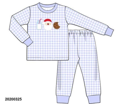 Milk & Cookies Blue PJs